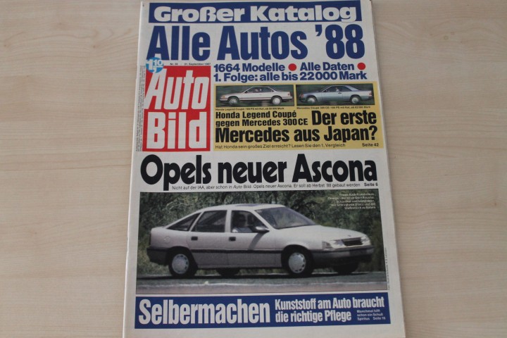 Deckblatt Auto Bild (39/1987)